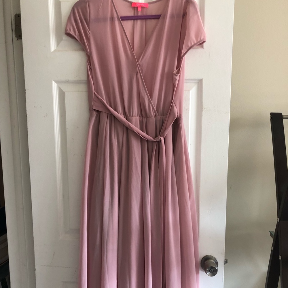xtaren maxi pink boho dress